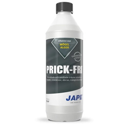Prick-Fri är effektiv mot mögel och alger på behandlade ytor utomhus